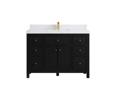 Sonoma 48 in W x 22 in D Free Standing Reeded Single Sink Bathroom Vanity - photo 18