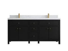 Sonoma 72 in W x 22 in D Free Standing Reeded Double Sink Bathroom Vanity - photo 18