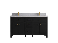 Sonoma 60 in W x 22 in D Free Standing Reeded Double Sink Bathroom Vanity - photo 19