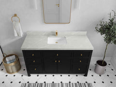 Sonoma 60 in W x 22 in D Free Standing Reeded Single Sink Bathroom Vanity - photo 38