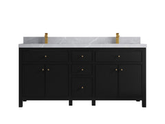 Sonoma 72 in W x 22 in D Free Standing Reeded Double Sink Bathroom Vanity - photo 19