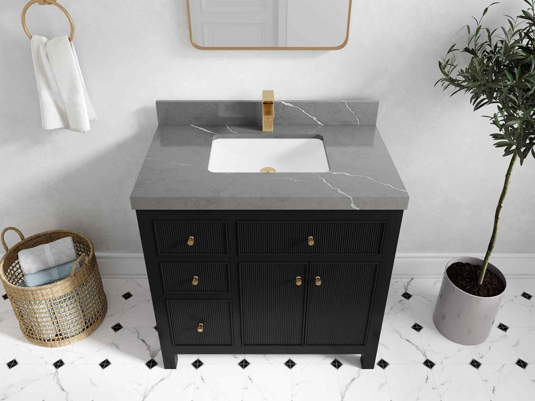 Sonoma 36 in. W x 22 in. D Center Sink Bathroom Vanity