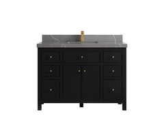 Sonoma 48 in W x 22 in D Free Standing Reeded Single Sink Bathroom Vanity - photo 20
