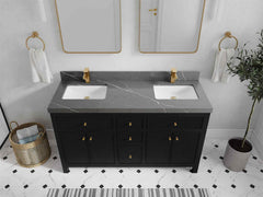 Sonoma 60 in W x 22 in D Free Standing Reeded Double Sink Bathroom Vanity - photo 39