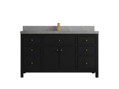 Sonoma 60 in W x 22 in D Free Standing Reeded Single Sink Bathroom Vanity - photo 20