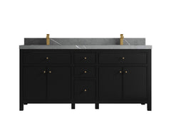 Sonoma 72 in W x 22 in D Free Standing Reeded Double Sink Bathroom Vanity - photo 20