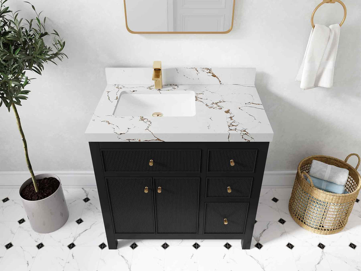 Sonoma 36 in. W x 22 in. D Left Offset Sink Bathroom Vanity