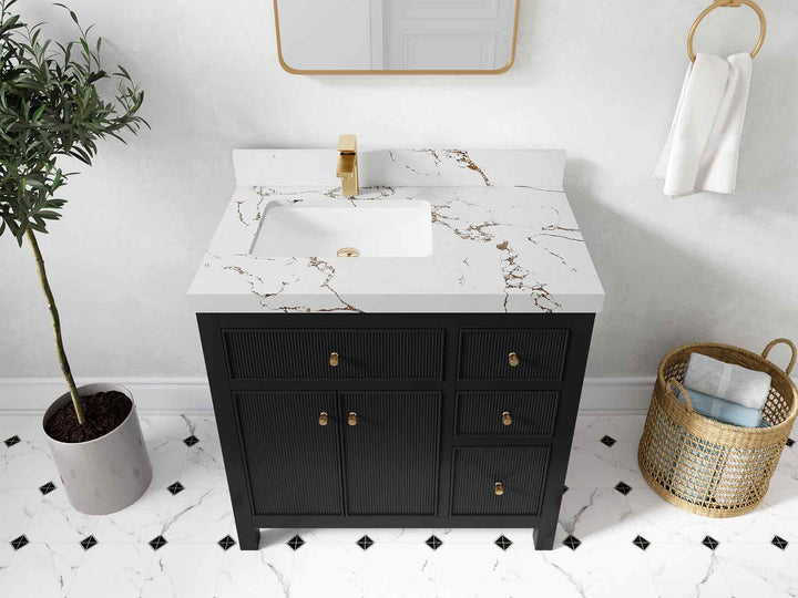 Sonoma 36 in. W x 22 in. D Left Offset Sink Bathroom Vanity - photo 39