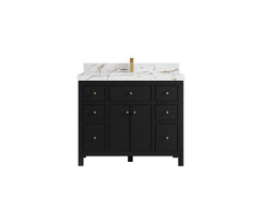 Sonoma 42 in W x 22 in D Free Standing Reeded Single Sink Bathroom Vanity - photo 21