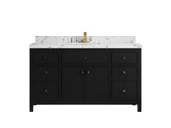 Sonoma 60 in W x 22 in D Free Standing Reeded Single Sink Bathroom Vanity - photo 21
