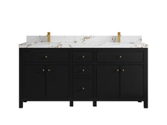 Sonoma 72 in W x 22 in D Free Standing Reeded Double Sink Bathroom Vanity - photo 21