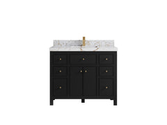 Sonoma 42 in W x 22 in D Free Standing Reeded Single Sink Bathroom Vanity - photo 22