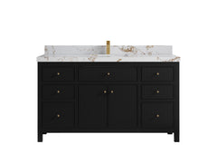 Sonoma 60 in W x 22 in D Free Standing Reeded Single Sink Bathroom Vanity - photo 22
