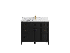 Sonoma 42 in W x 22 in D Free Standing Reeded Single Sink Bathroom Vanity - photo 23