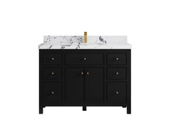 Sonoma 48 in W x 22 in D Free Standing Reeded Single Sink Bathroom Vanity - photo 23