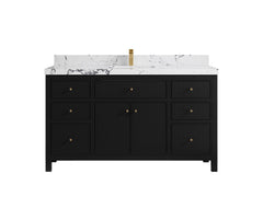 Sonoma 60 in W x 22 in D Free Standing Reeded Single Sink Bathroom Vanity - photo 23