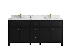 Sonoma 72 in W x 22 in D Free Standing Reeded Double Sink Bathroom Vanity - photo 23