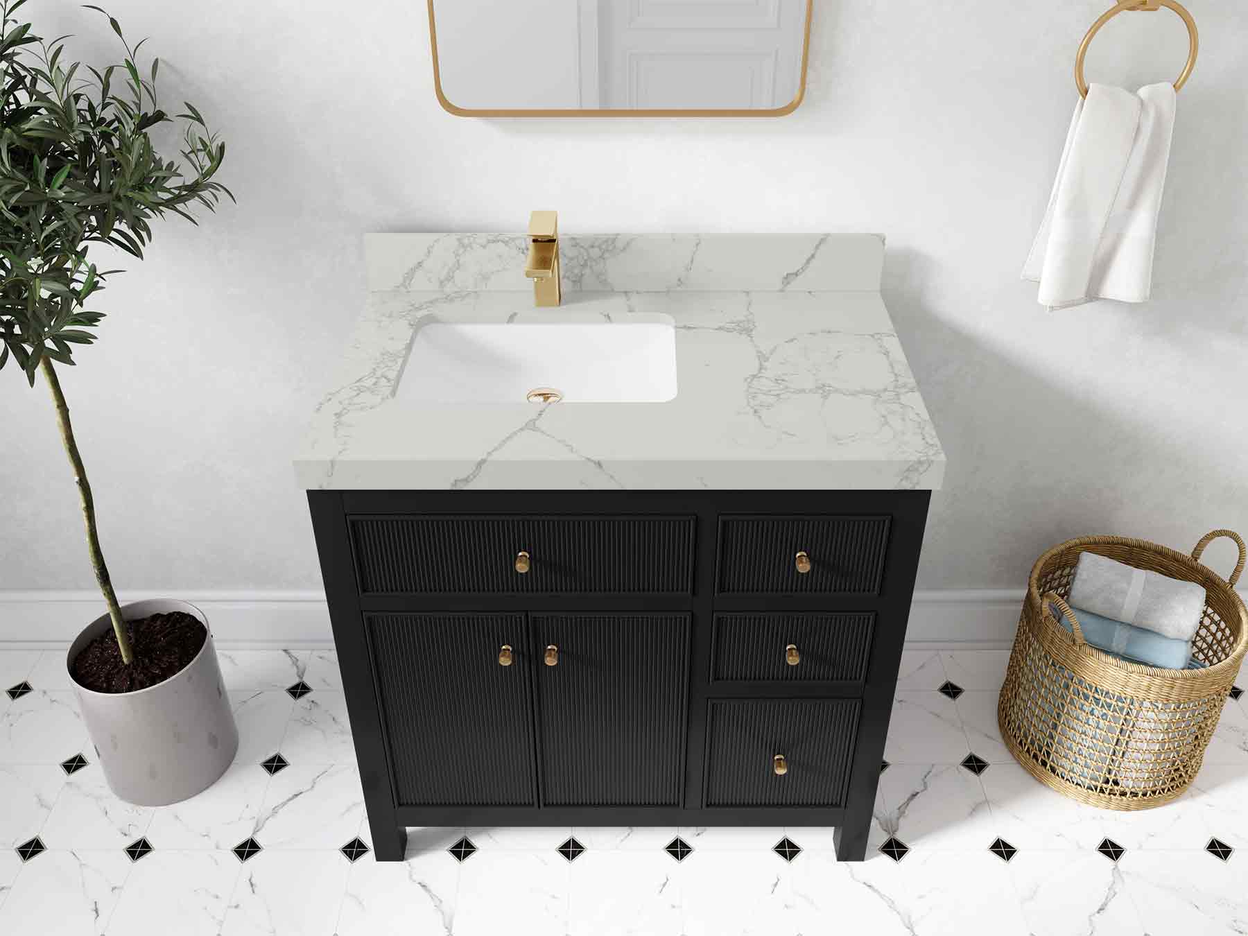 Sonoma 36 in. W x 22 in. D Left Offset Sink Bathroom Vanity