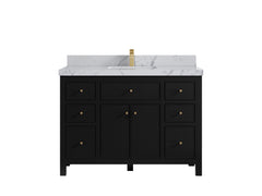 Sonoma 48 in W x 22 in D Free Standing Reeded Single Sink Bathroom Vanity - photo 24