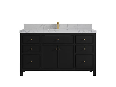 Sonoma 60 in W x 22 in D Free Standing Reeded Single Sink Bathroom Vanity
