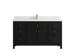 Sonoma 60 in W x 22 in D Free Standing Reeded Single Sink Bathroom Vanity - photo 25