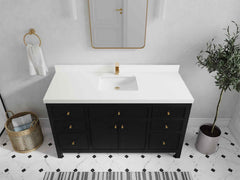 Sonoma 60 in W x 22 in D Free Standing Reeded Single Sink Bathroom Vanity - photo 26
