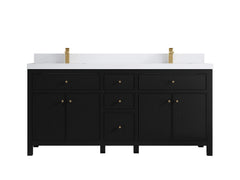 Sonoma 72 in W x 22 in D Free Standing Reeded Double Sink Bathroom Vanity - photo 25