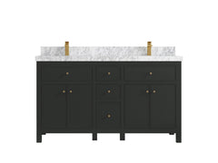 Sonoma 60 in W x 22 in D Free Standing Reeded Double Sink Bathroom Vanity - photo 12