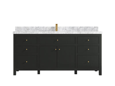 Sonoma 72 in W x 22 in D Free Standing Reeded Single Sink Bathroom Vanity