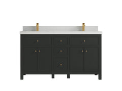 Sonoma 60 in W x 22 in D Free Standing Reeded Double Sink Bathroom Vanity - photo 14