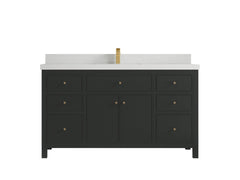 Sonoma 60 in W x 22 in D Free Standing Reeded Single Sink Bathroom Vanity - photo 20