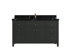 Sonoma 60 in W x 22 in D Free Standing Reeded Single Sink Bathroom Vanity - photo 14