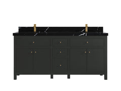 Sonoma 72 in W x 22 in D Free Standing Reeded Double Sink Bathroom Vanity - photo 8
