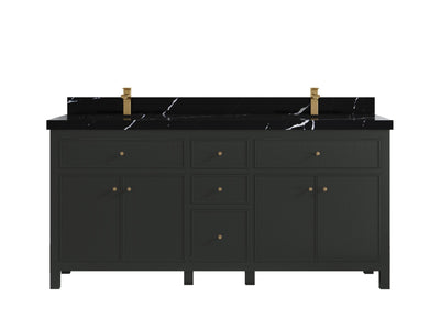 Sonoma 72 in W x 22 in D Free Standing Reeded Double Sink Bathroom Vanity