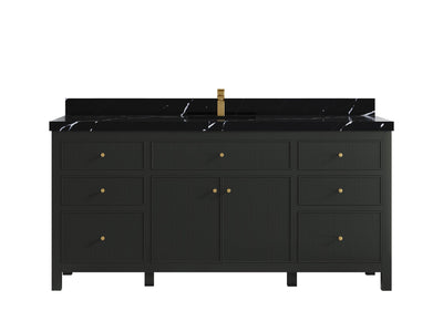 Sonoma 72 in W x 22 in D Free Standing Reeded Single Sink Bathroom Vanity