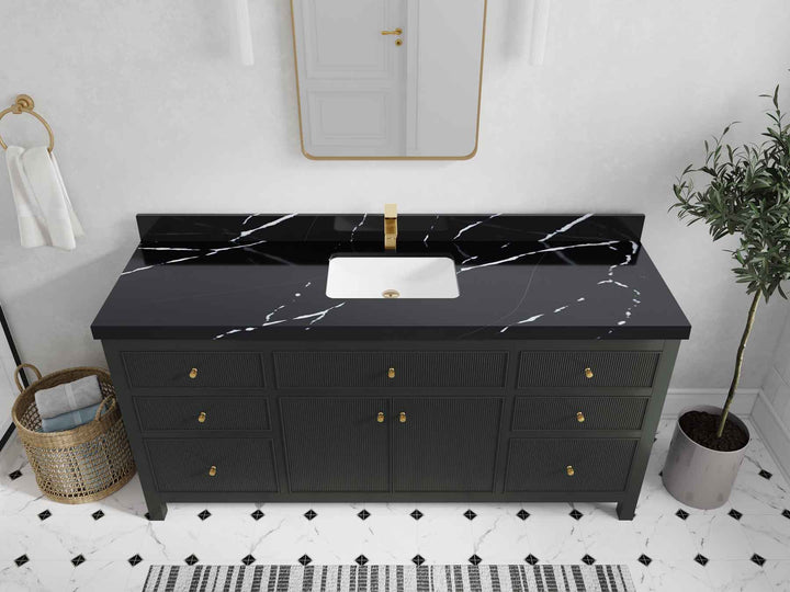 Sonoma 72 in W x 22 in D Free Standing Reeded Single Sink Bathroom Vanity - photo 4