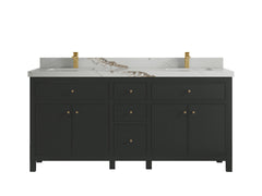 Sonoma 72 in W x 22 in D Free Standing Reeded Double Sink Bathroom Vanity - photo 9