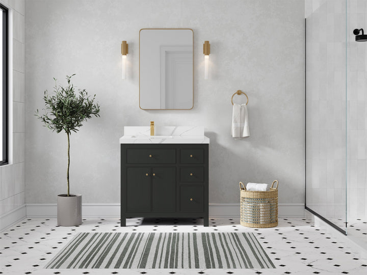 Sonoma 36 in. W x 22 in. D Left Offset Sink Bathroom Vanity - photo 4