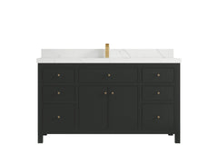 Sonoma 60 in W x 22 in D Free Standing Reeded Single Sink Bathroom Vanity - photo 16