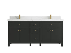 Sonoma 72 in W x 22 in D Free Standing Reeded Double Sink Bathroom Vanity - photo 10