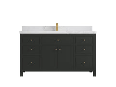 Sonoma 60 in W x 22 in D Free Standing Reeded Single Sink Bathroom Vanity - photo 17