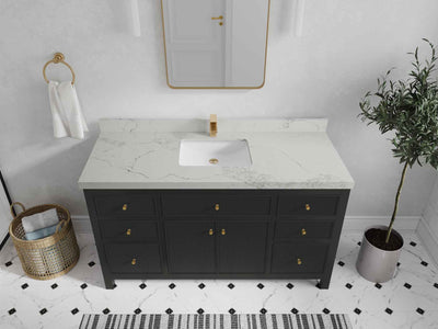 Sonoma 60 in W x 22 in D Free Standing Reeded Single Sink Bathroom Vanity