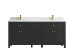 Sonoma 72 in W x 22 in D Free Standing Reeded Double Sink Bathroom Vanity - photo 11