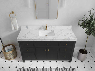 Sonoma 60 in W x 22 in D Free Standing Reeded Single Sink Bathroom Vanity
