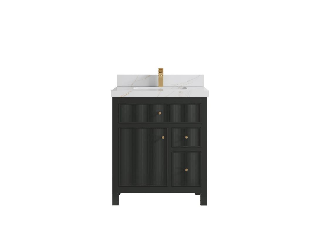 Sonoma 30 in W x 22 in D Reeded Free Standing Single Sink Bathroom Vanity blt