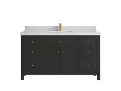 Sonoma 60 in W x 22 in D Free Standing Reeded Single Sink Bathroom Vanity - photo 18