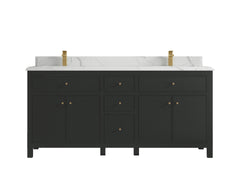 Sonoma 72 in W x 22 in D Free Standing Reeded Double Sink Bathroom Vanity - photo 15