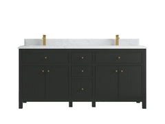Sonoma 72 in W x 22 in D Free Standing Reeded Double Sink Bathroom Vanity - photo 16