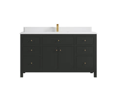 Sonoma 60 in W x 22 in D Free Standing Reeded Single Sink Bathroom Vanity - photo 23