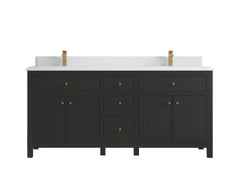 Sonoma 72 in W x 22 in D Free Standing Reeded Double Sink Bathroom Vanity - photo 17
